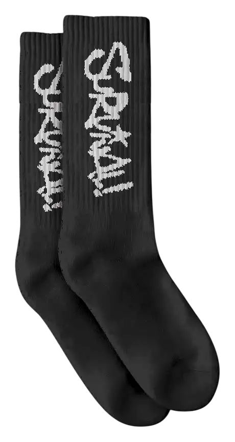 Meia Spray Logo Preta - SURVIVAL ENERGY