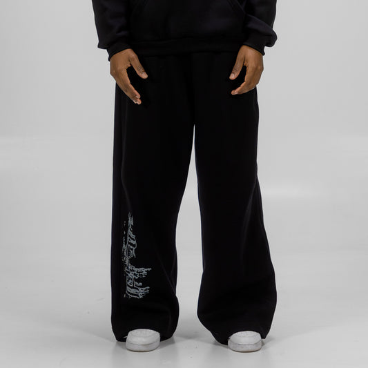 Terrain Black Baggy Sweatpants - TAKE-OFF