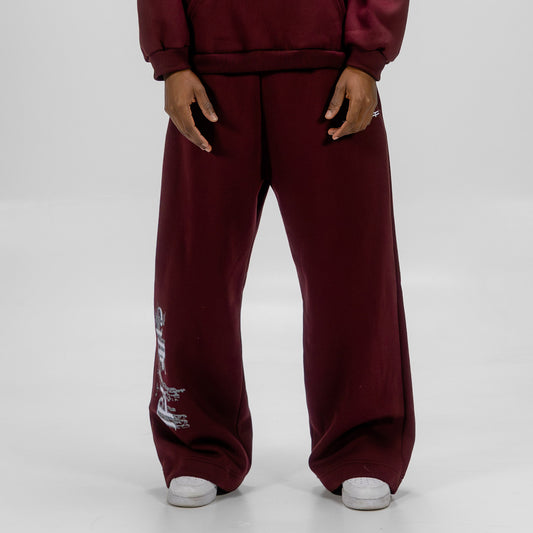 Terrain Wine Baggy Sweatpants - TAKE-OFF